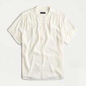 J. Crew drapey band-collar popover